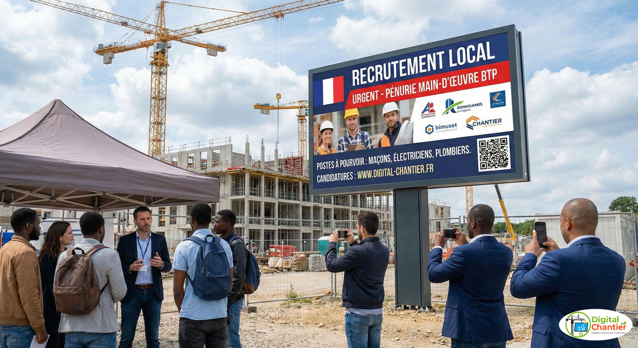 Pénurie de main-d'œuvre dans le BTP : recrutez directement sur le trottoir