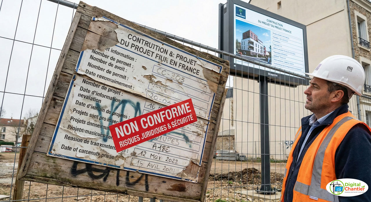 Panneau de chantier non conforme : Quels sont les risques réels ?