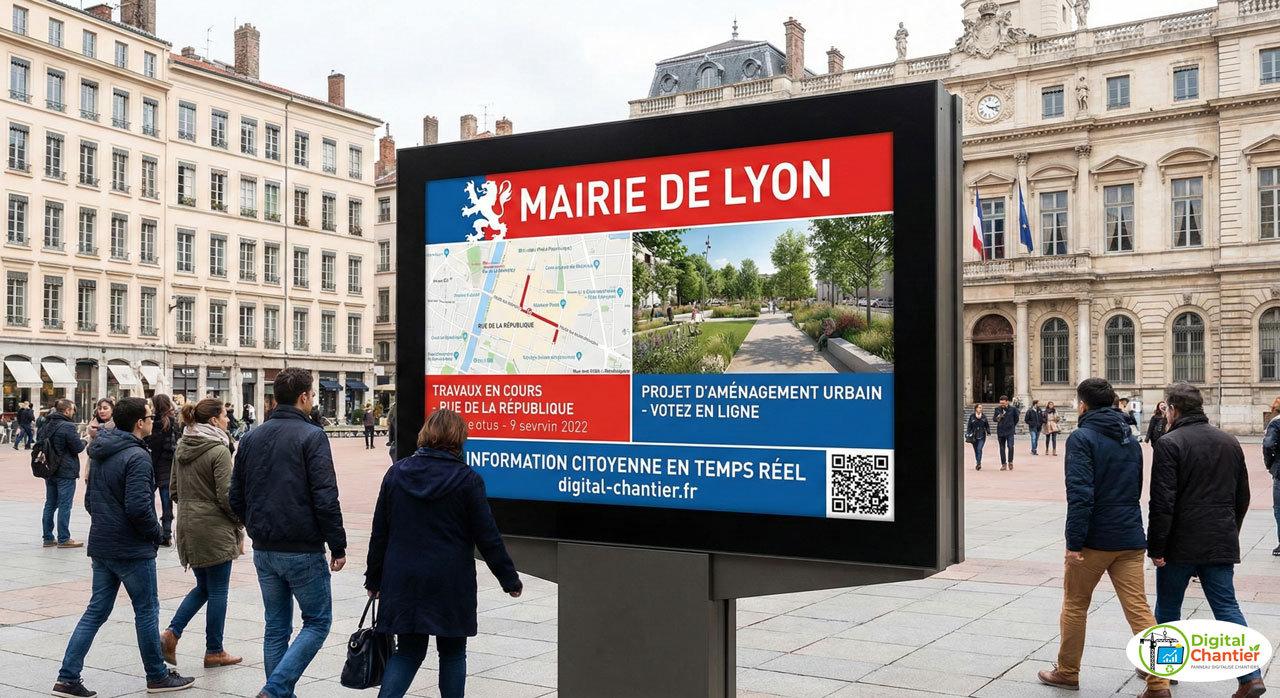Cas d'usage : le panneau digital pour les collectivités locales