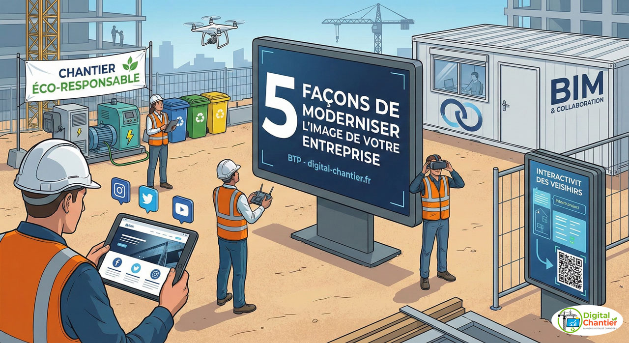 5 façons de moderniser l'image de votre entreprise BTP