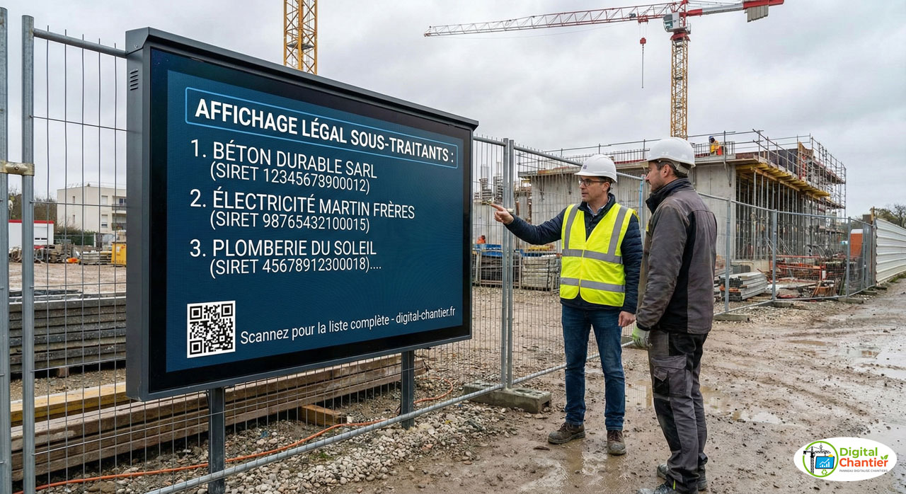Affichage des sous-traitants : Quelles sont vos obligations ?